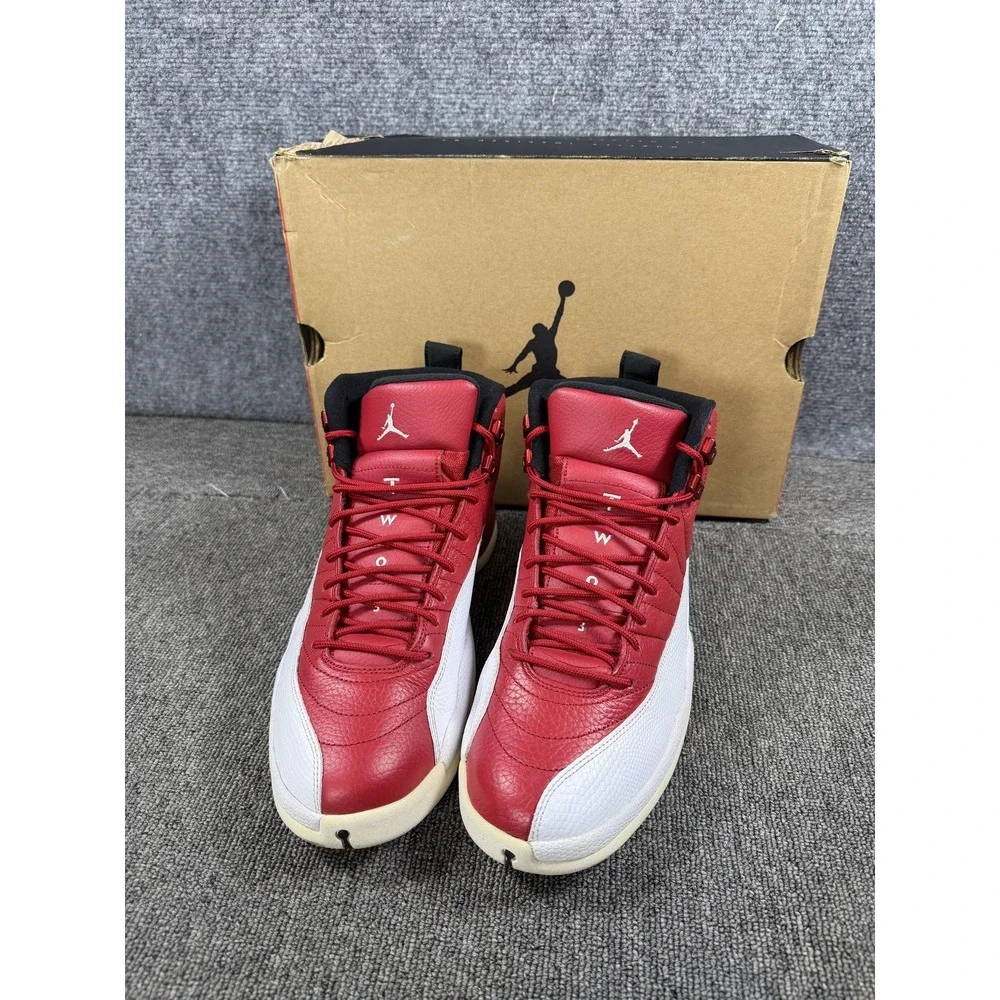 Nike Air Jordan 12 Retro Gym Red Shoes Mens 10 Red White Basketball 130690 600